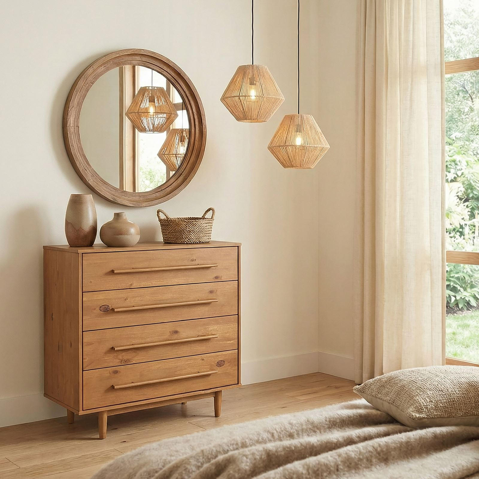 KOMMODE TECCA - Eichefarben, Holz (80/96/41cm) - IDIMEX