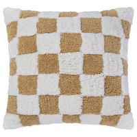 KISSEN Checker Style - Hellbraun, Textil (50/50cm) - BUTLERS