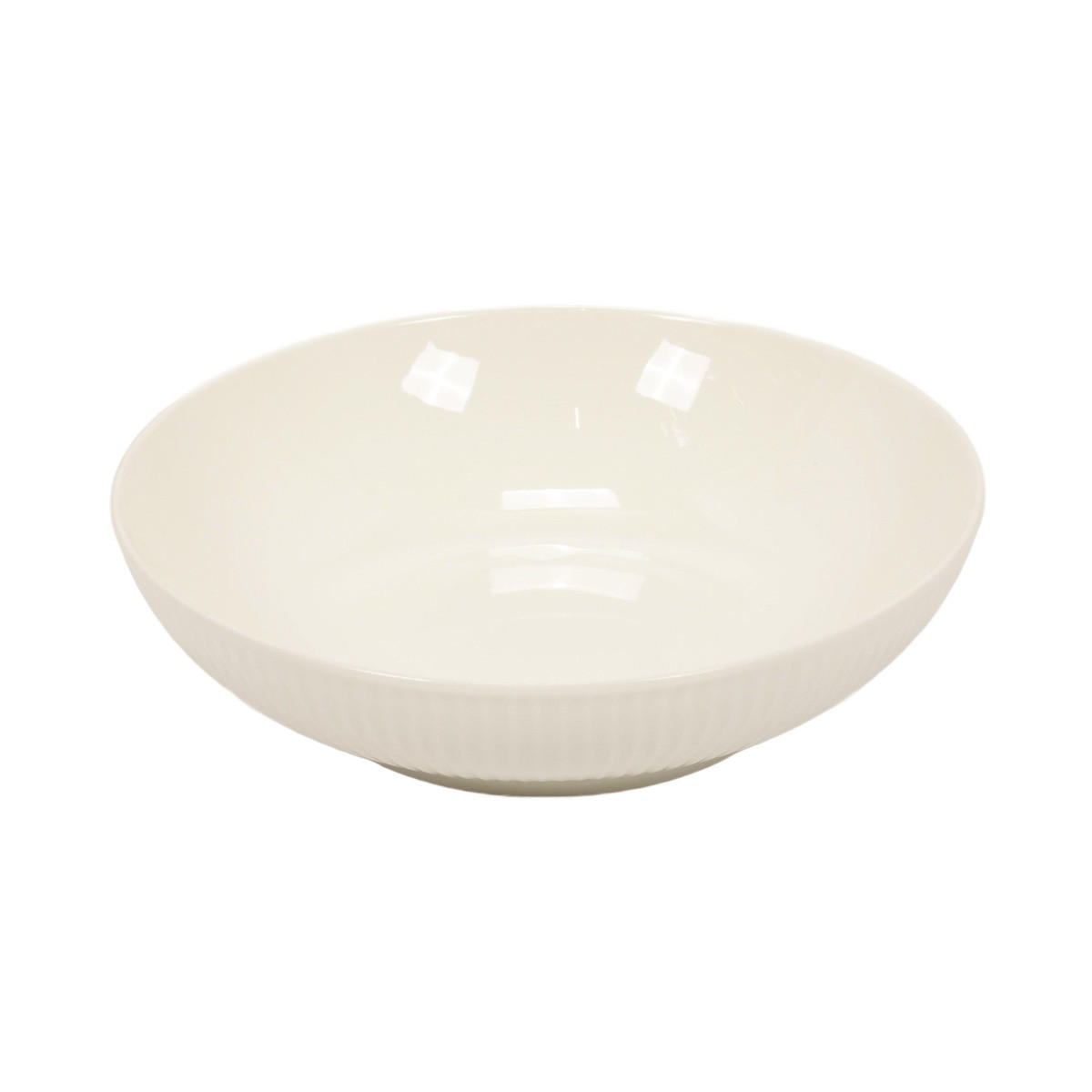 TELLER aus New Bone Porzellan Weiß 20/20/5,8 cm - Weiß, Keramik (20cm) - Siaki