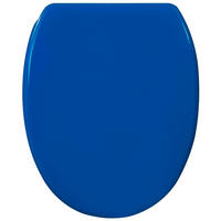 WC-SITZ mit Absenkautomatik & Top Fix Blau - Blau, Holzwerkstoff (37.7/5.5/48cm) - Sanilo
