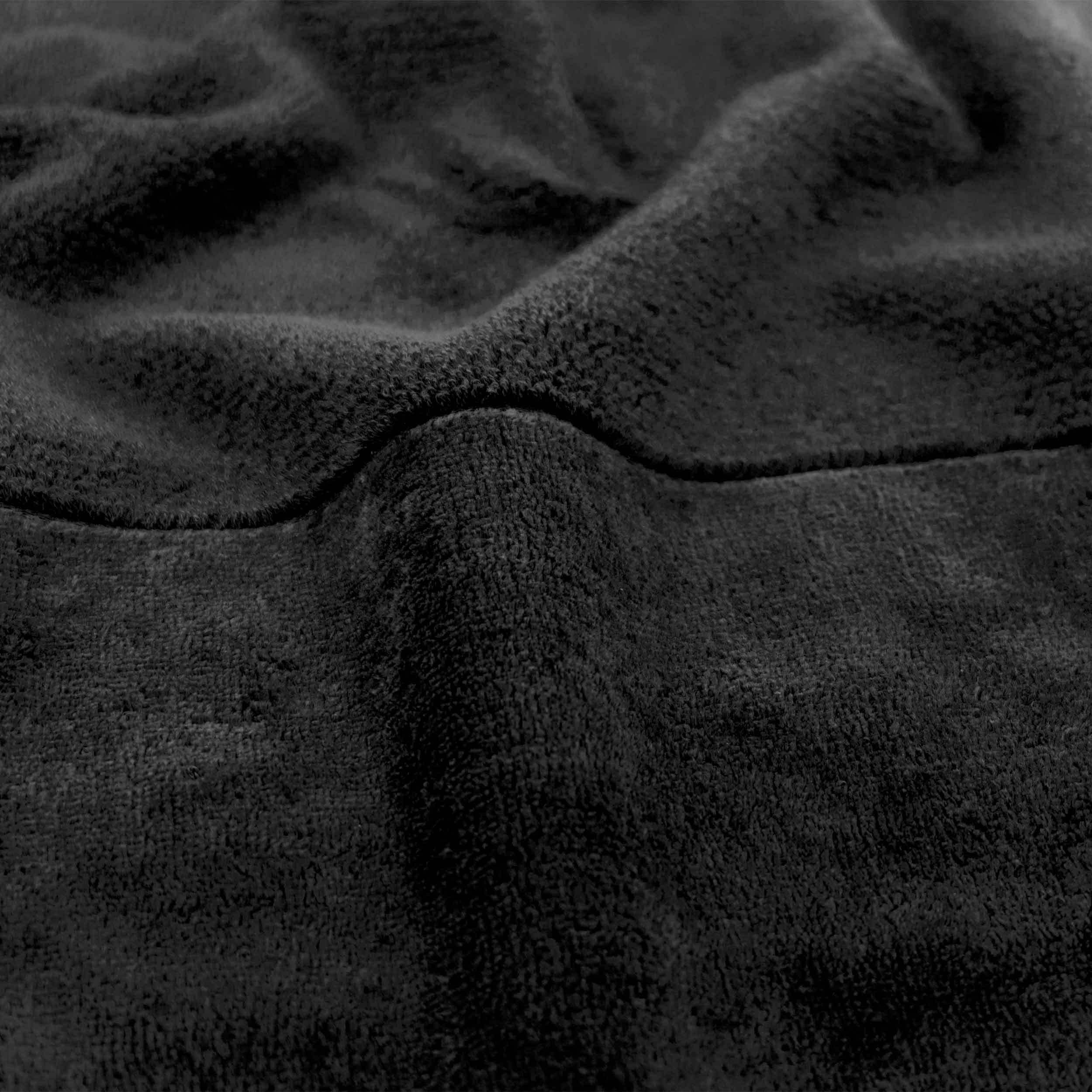 GÄSTETUCH BAMBOO LUXE - Schwarz, Textil (30/50cm) - MÖVE