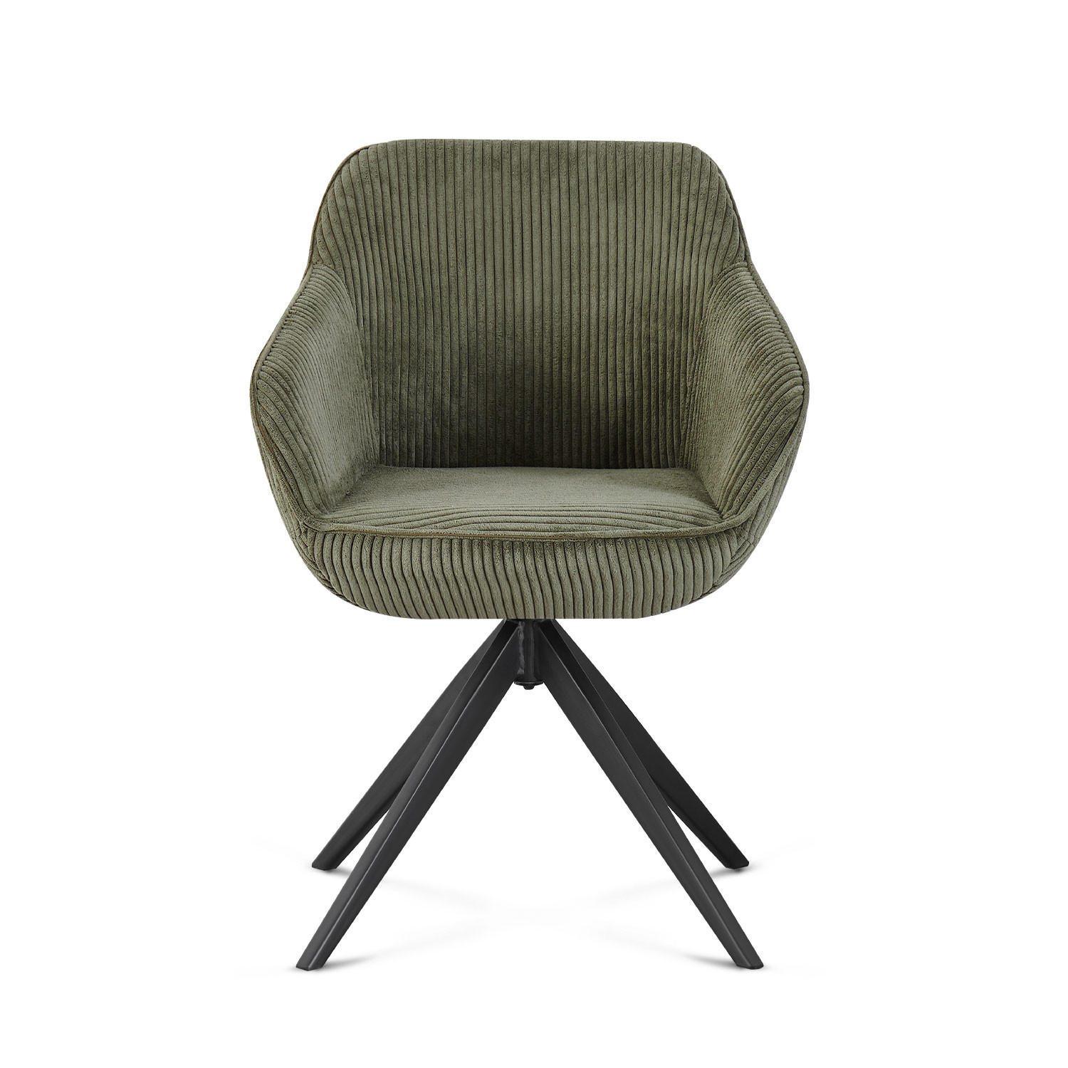 ARMLEHNSTUHL ARVIT Grün - Dunkelgrün, Metall (58/81/61cm) - B&D Home