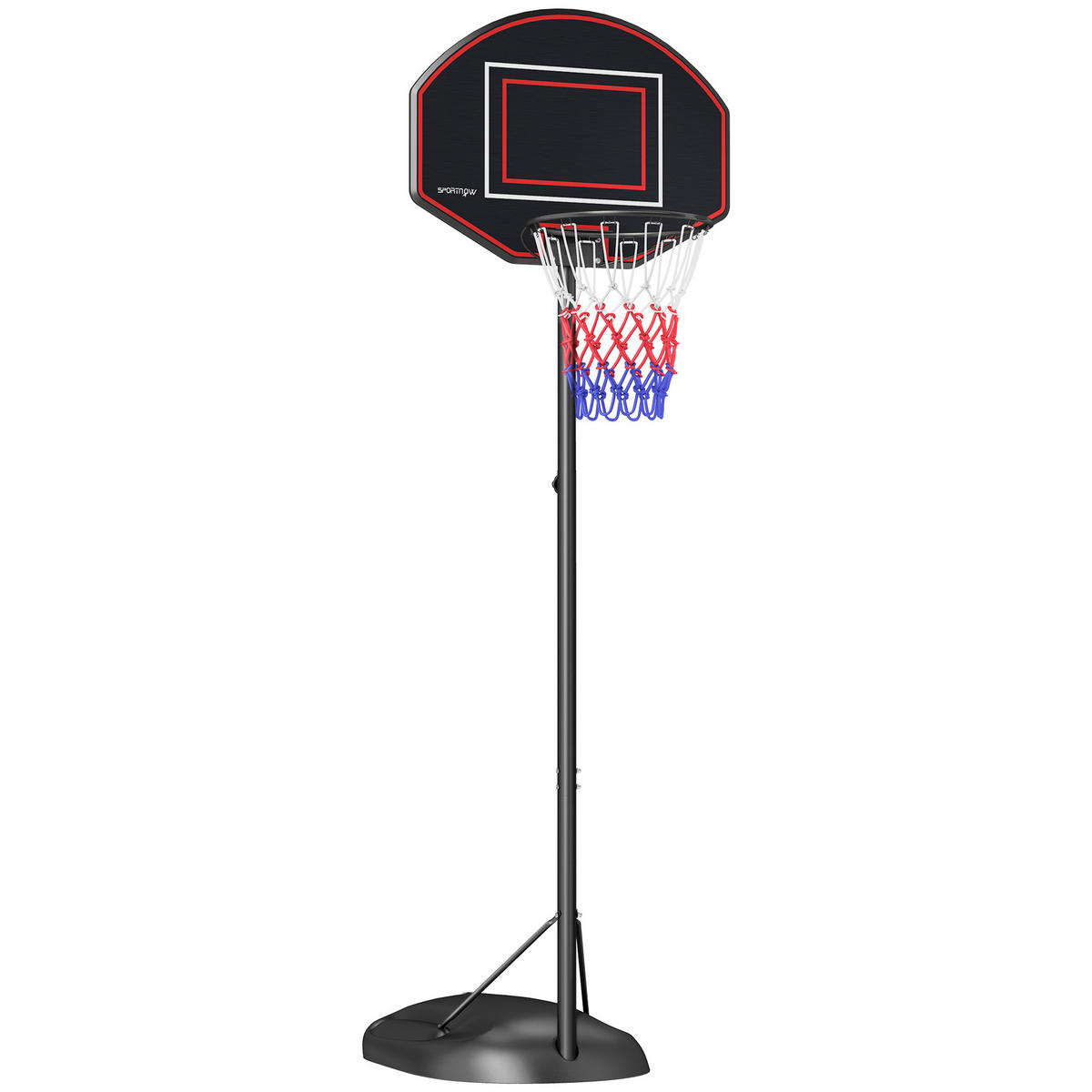 BASKETBALLKORB - Schwarz, Metall (60/84cm) - SPORTNOW