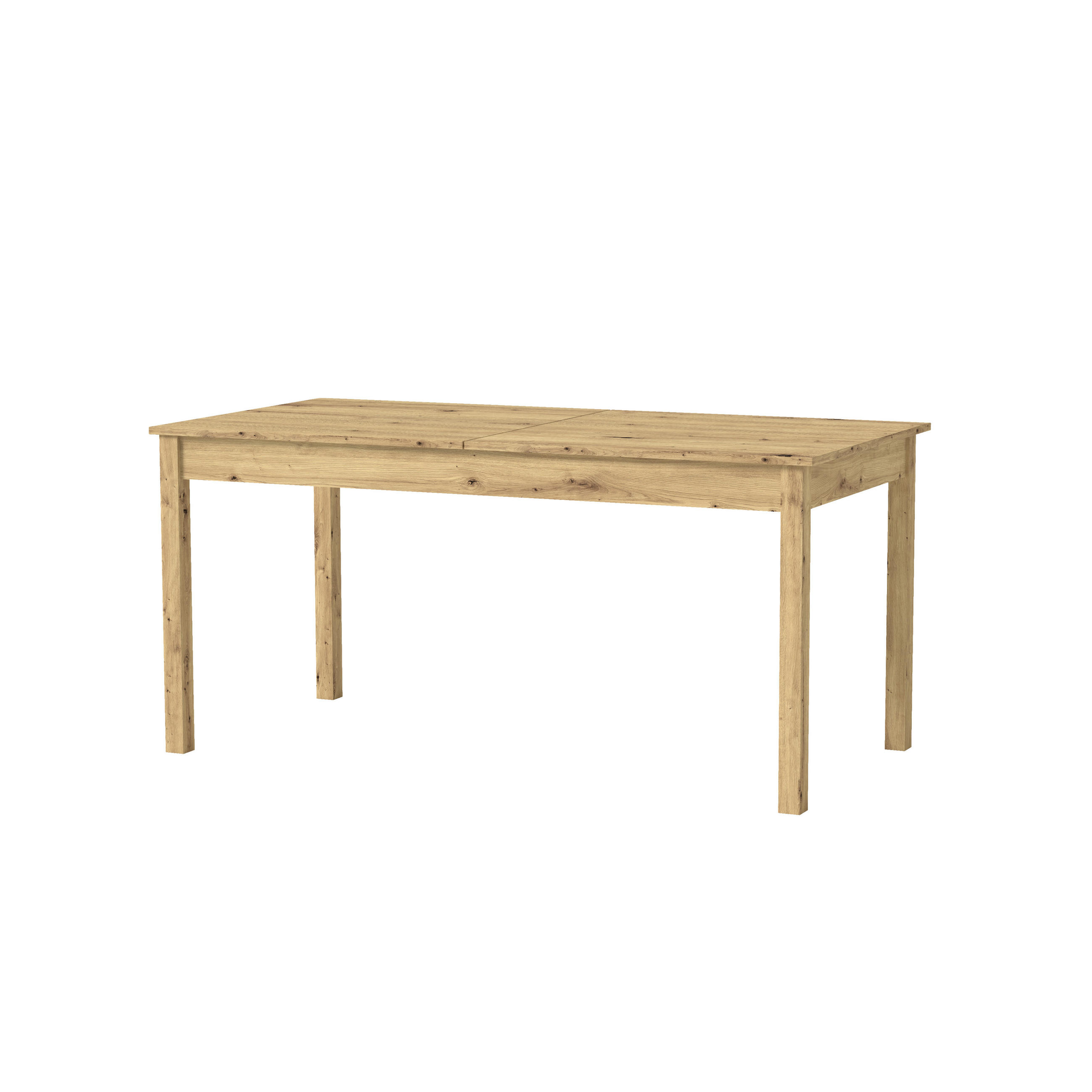 AUSZIEHTISCH SLIM 160/80/77 cm Rechteckig, Artisan-Eiche - Eichefarben, Holzwerkstoff (80/160/76.5cm) - Idohome
