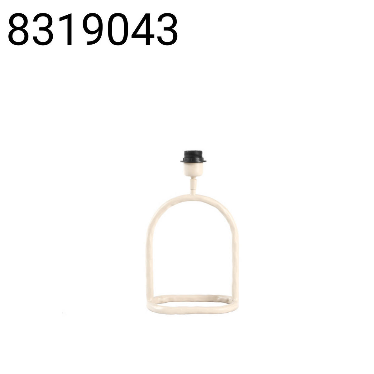 LAMPENFUSS Eliora - Weiß - 20.5/12.5/29 cm - Weiß, Metall (20.5/12.5/29cm) - Light & Living
