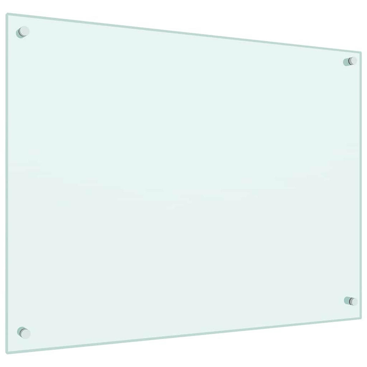 KÜCHENRÜCKWAND Glas 80x60 cm Weiß Wand-Spritzschutz - Weiß, Glas (80/60/0.6cm) - DELUKE