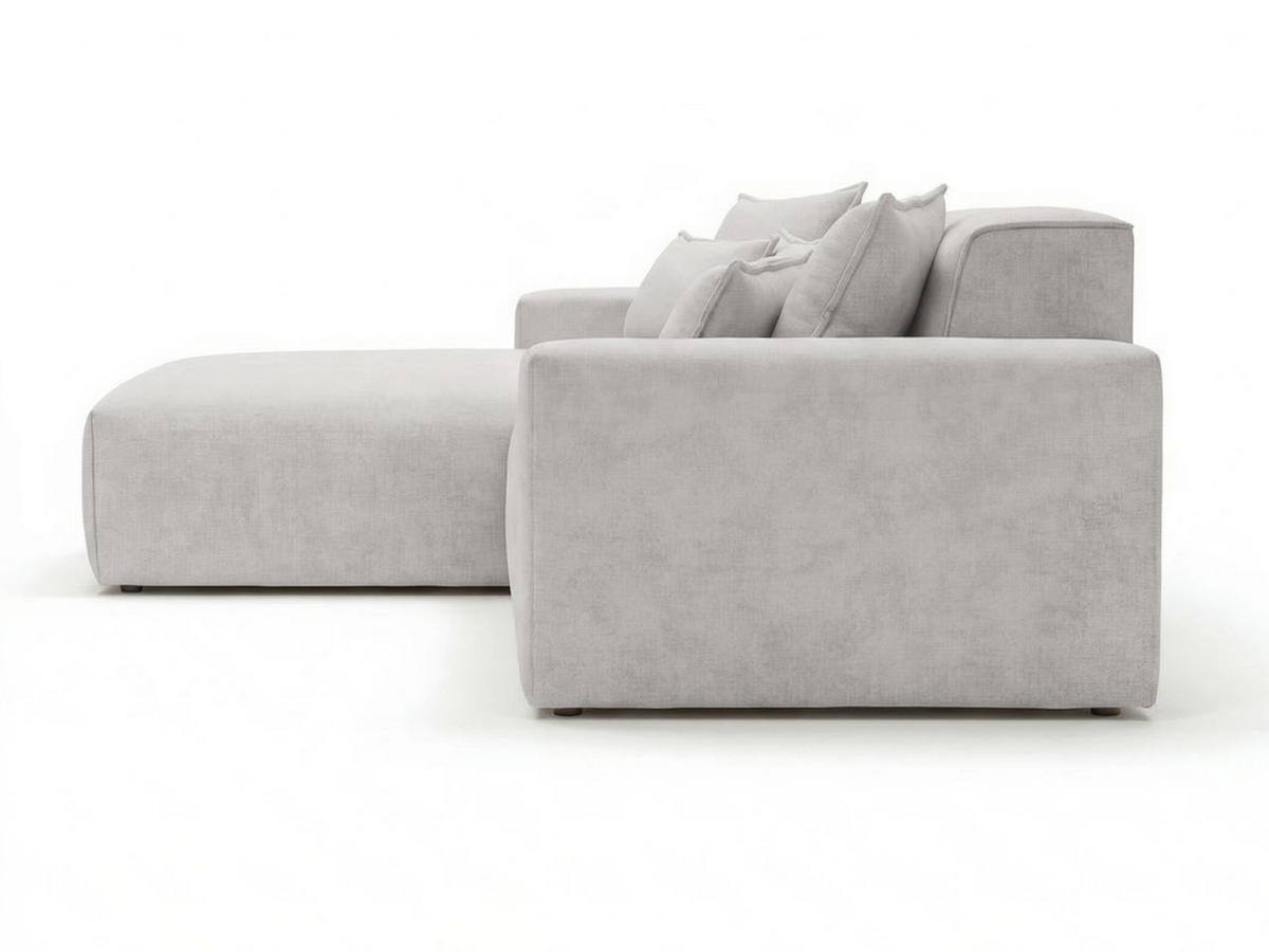 ECKSOFA Leni Grau Links - Grau, Holz/Textil (265/180cm) - Graingold