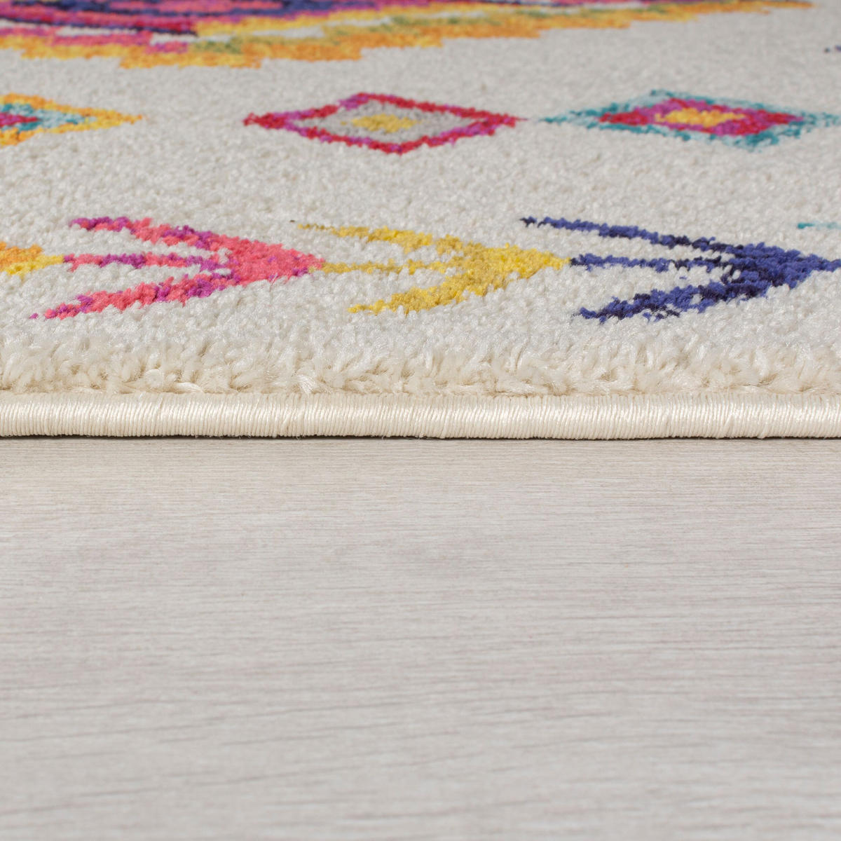 TEPPICH Hochflor Berber-Design, Farbakzente ARUN LIZ, Multi 80x150 cm - Multicolor, Textil (80/150cm) - KADIMA DESIGN