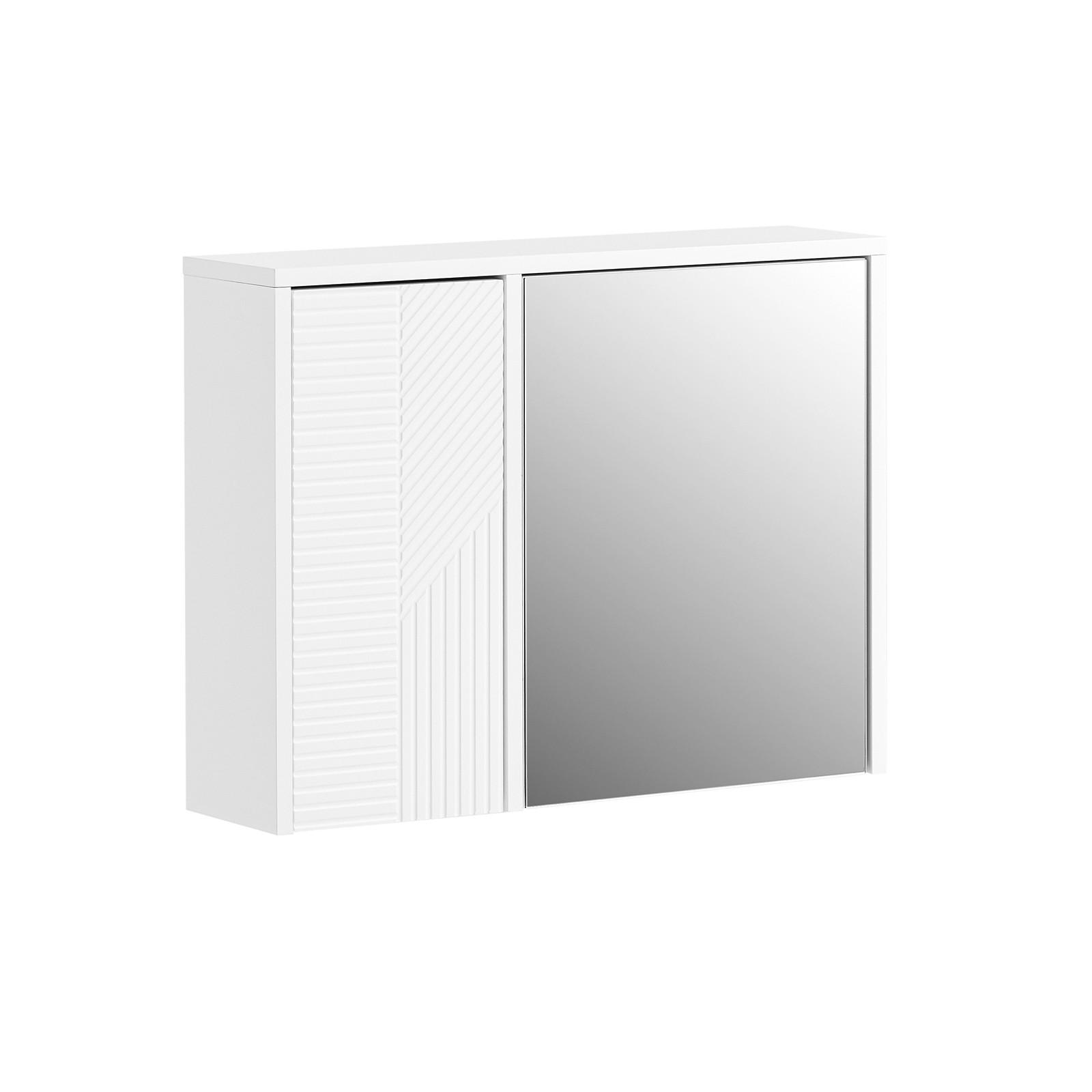 SPIEGELSCHRANK Weiß - Weiß, Glas/Holzwerkstoff (60/46/15cm) - SoBuy