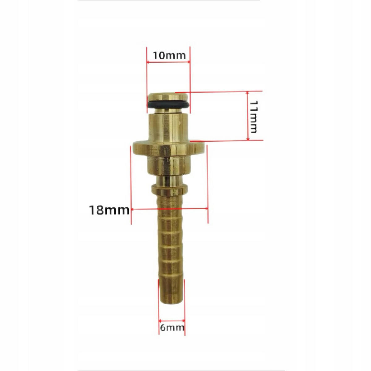 ADAPTER DN6 - Schnellkupplung alter Typ, Schlauch Innenø 6 mm, für Hochdruckreiniger - Multicolor, Kunststoff/Metall (10/10/10cm)