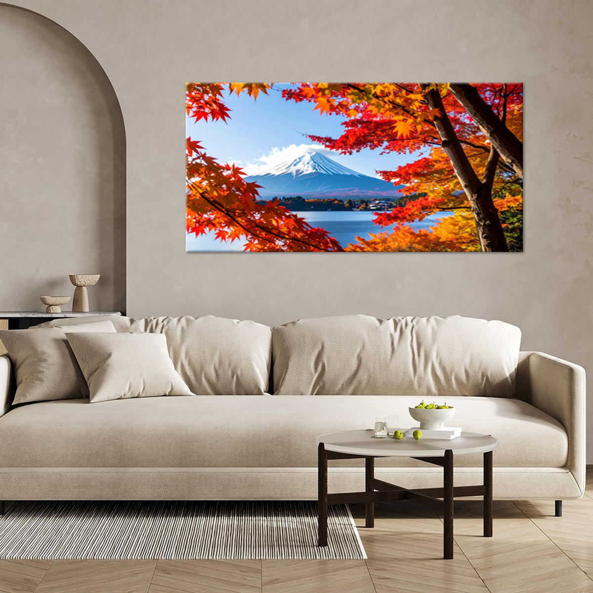 LEINWANDBILD Landschaften 120x60cm - Multicolor, Textil (120/60cm) - Feeby