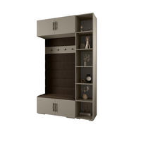 GARDEROBEN-SET 236,7/140/47 - Kaschmir/Goldfarben, Holz/Kunststoff (140/236.7/47cm) - Abiks Möbel
