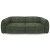 SOFA 4-SITZER Rastervelours Olivgrün 230cm - Olivgrün, Textil (230/74/90cm) - Sia Home