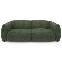 SOFA 4-SITZER Rastervelours Olivgrün 230cm - Olivgrün, Textil (230/74/90cm) - Sia Home