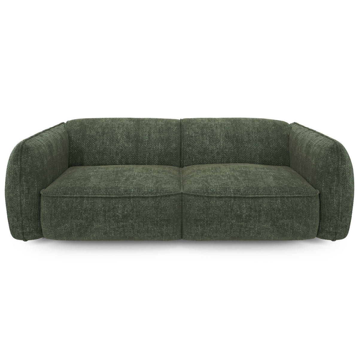 SOFA 4-SITZER Rastervelours Olivgrün 230cm - Olivgrün, Textil (230/74/90cm) - Sia Home