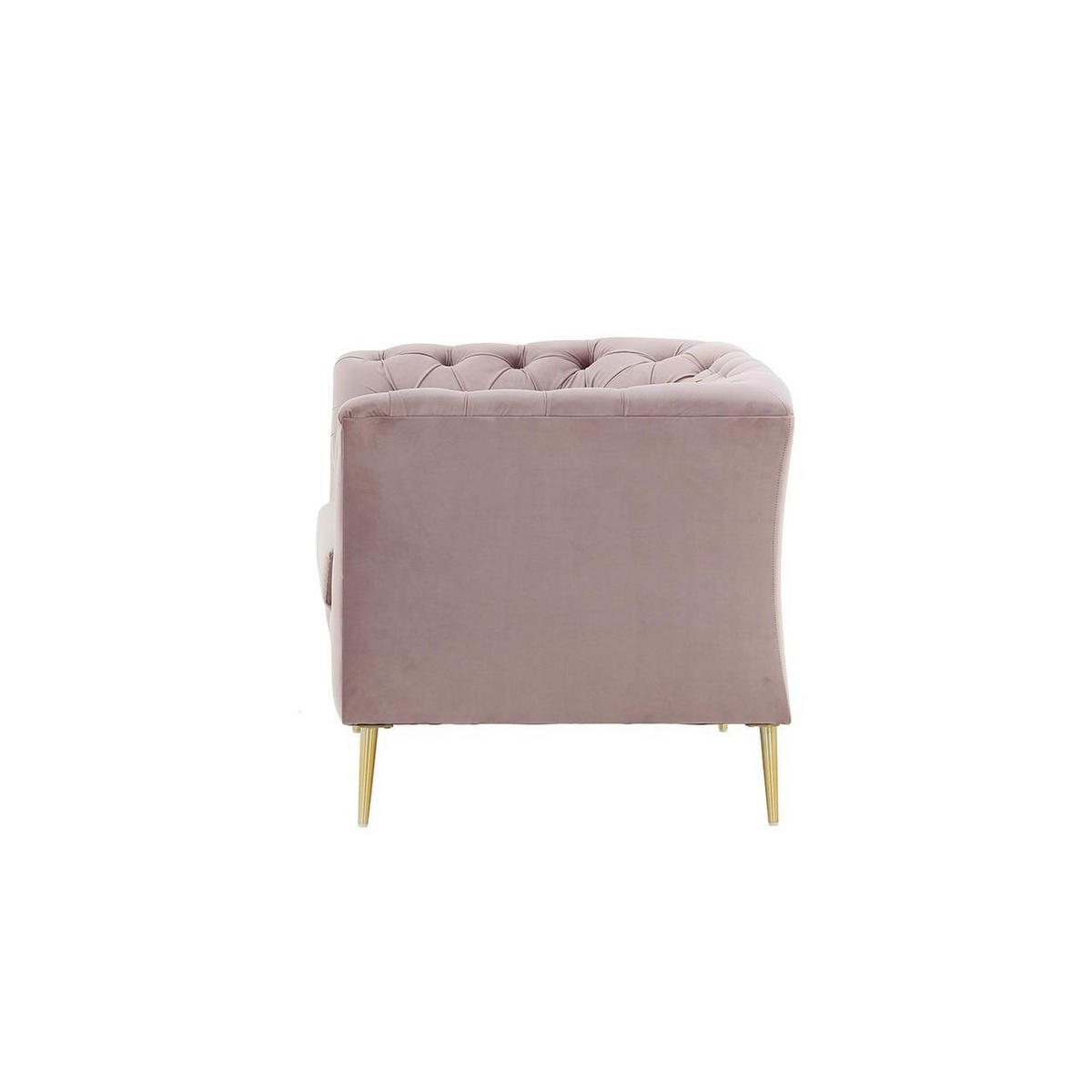 SESSEL Chesterfield Modern-Velluto 14 - Lila, Holz/Textil (106/74/80cm)