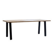 ESSTISCH mit Baumkante aus Akazienholz 240 cm, natürlich - Braun, Holz (240/90/77cm) - Giga Meubel