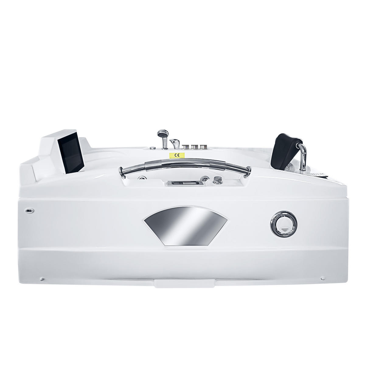 WHIRLPOOL Pool Badewanne mit TV T42R-TH-ALL 92x171cm - Weiß, Glas/Kunststoff (92/79/171cm) - AcquaVapore by Sandra Jentho