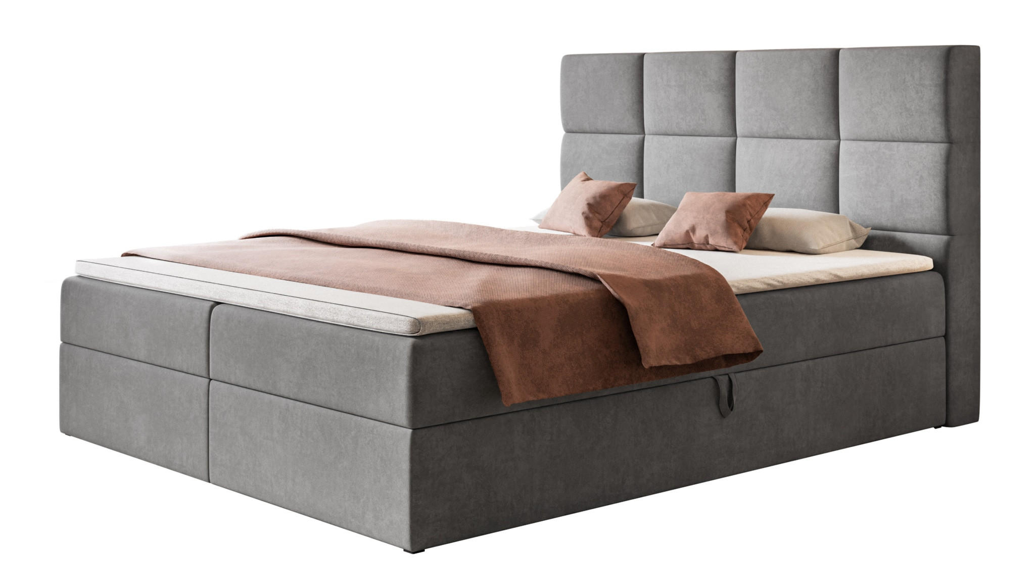 Alpi-Möbel Boxbett Grau 140x200 cm