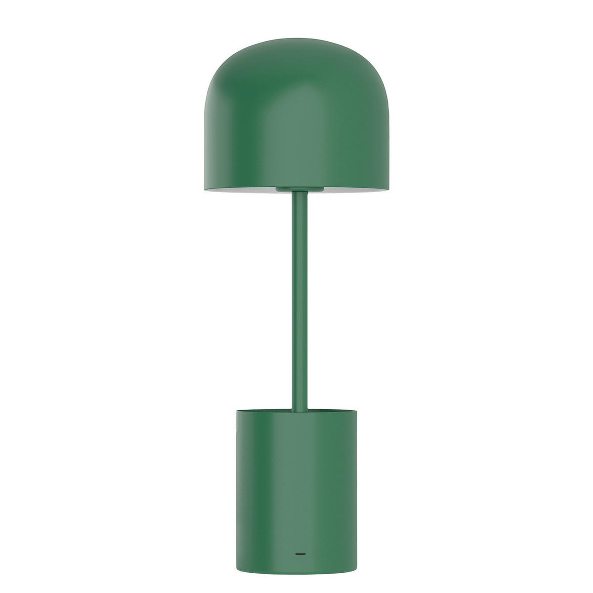 AKKU-TISCHLEUCHTE - Eisen / Kunststoff - Grün, Metall (13/13/37cm) - home24