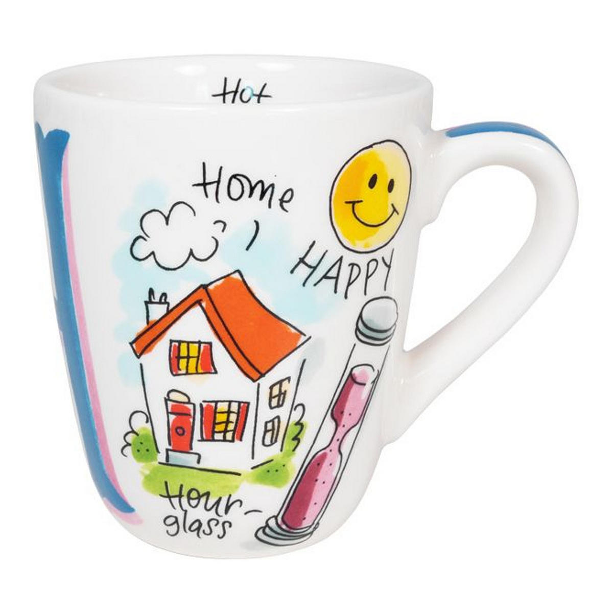 BECHER Liebesbrief H in Bunt - 350 ml - Multicolor, Keramik (0.35L) - Blond Amsterdam