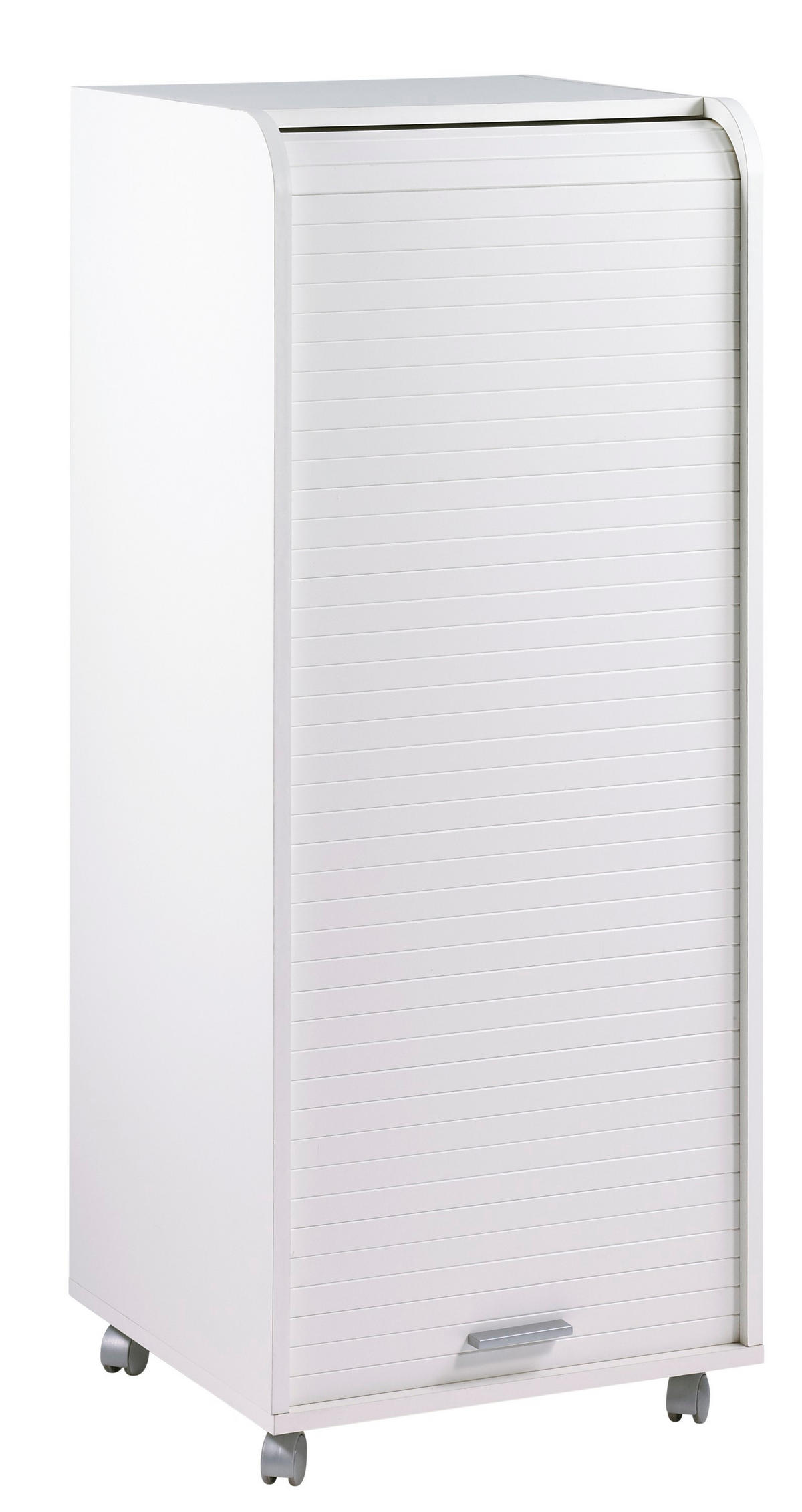 AKTENSCHRANK mit Rolladentür 47/47/117cm - Weiß, Holzwerkstoff (47/117/47cm) - Simmob