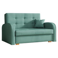 SCHLAFSOFA Viva Gold II - Braun/Mintgrün, Holz/Textil (133/85/98cm) - MIRJAN24