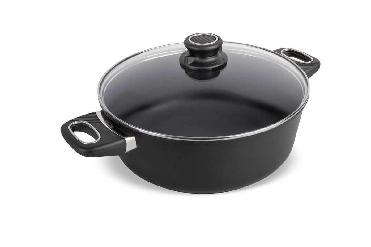 BRATENTOPF INDUKTION ⌀28cm - Schwarz, Kunststoff/Metall (28cm) - Gastrolux