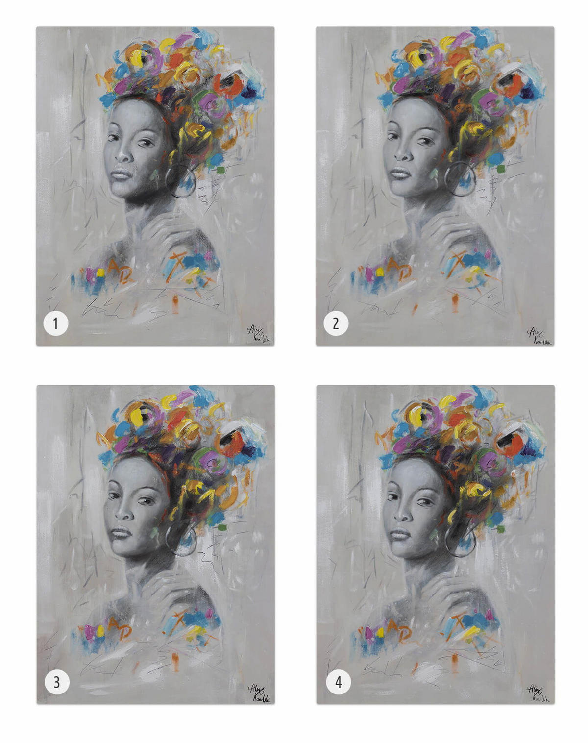 ACRYLBILD HANDGEMALT 75/100 cm - Multicolor, Holz/Textil (1.4/100cm) - KUNSTLOFT