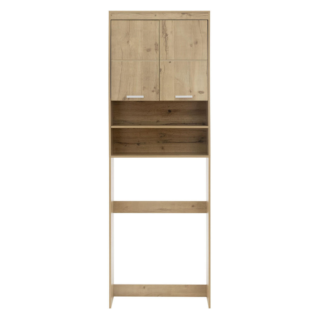 Thumbnail - Ml-Design Waschmaschinenschrank, Braun, Holzwerkstoff, Rechteckig, 25x190x63 cm, Badezimmer, Badezimmerschränke, Waschbe...
