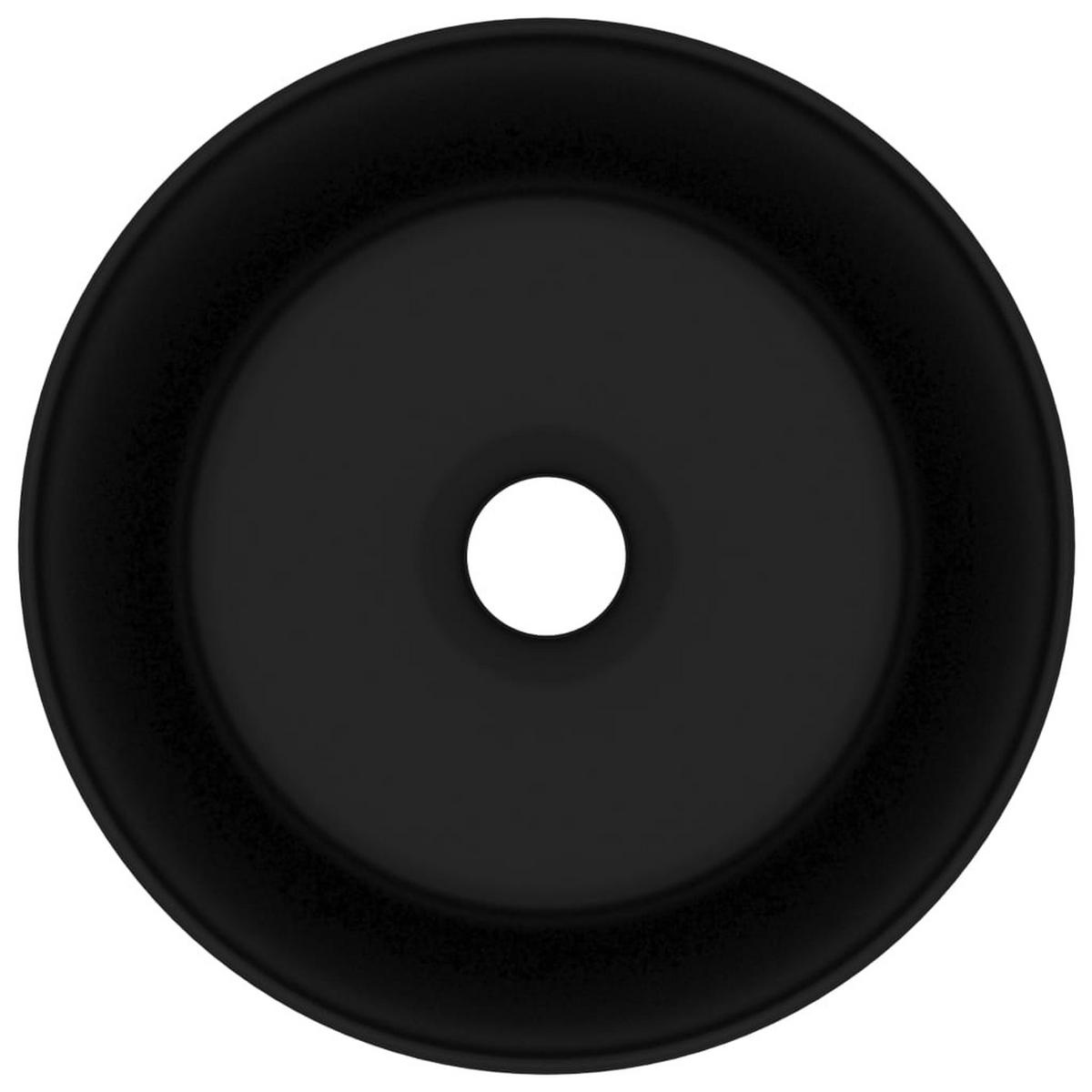 WASCHBECKEN Lanz 40/40/15 cm - Schwarz, Keramik (40/15/40cm) - Nettlife