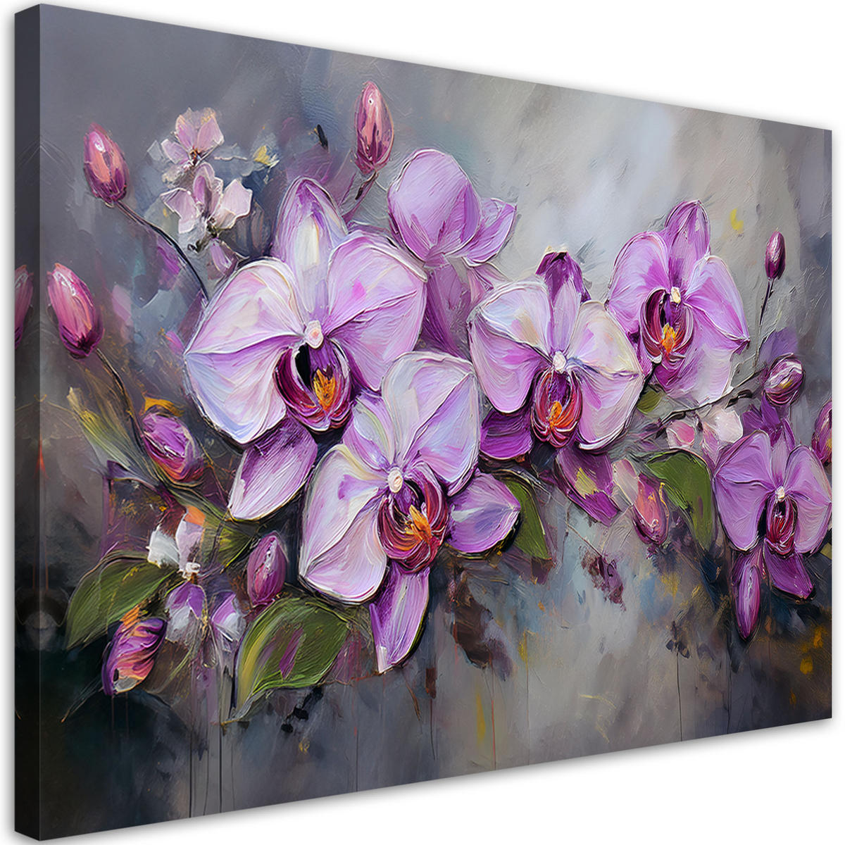 WANDBILD orchidee lila blumenarrangement - Lila, Textil (60/40cm) - Feeby