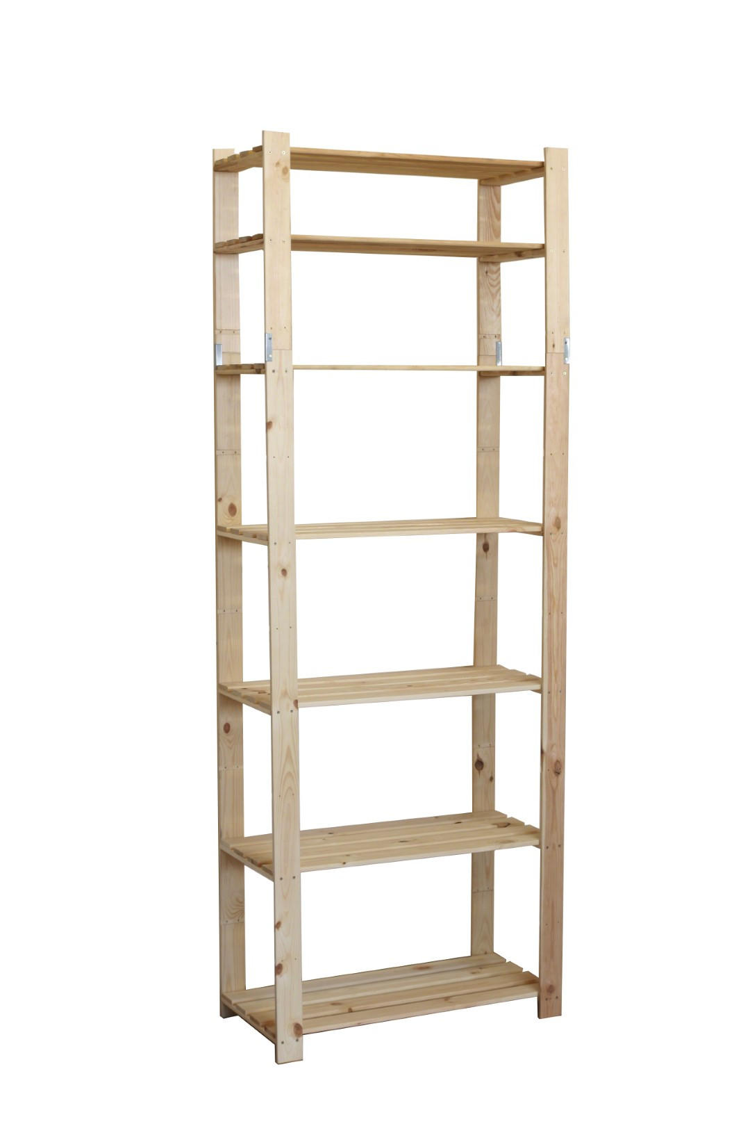 HOLZREGAL PINEPEAK 200x80x28cm 6 Fachboden 1,2cm dickes Kiefernholz Natur - Naturfarben, Holz (80/200/28cm) - PROREGAL
