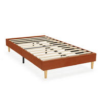 POLSTERBETT Bari 90x190 cm, Rot - Rot, Textil (190/90cm) - VS Venta-stock