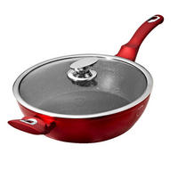 PFANNE Rot 32/32/7.8 cm BH1261 - Rot, Metall (32cm) - Berlinger Haus