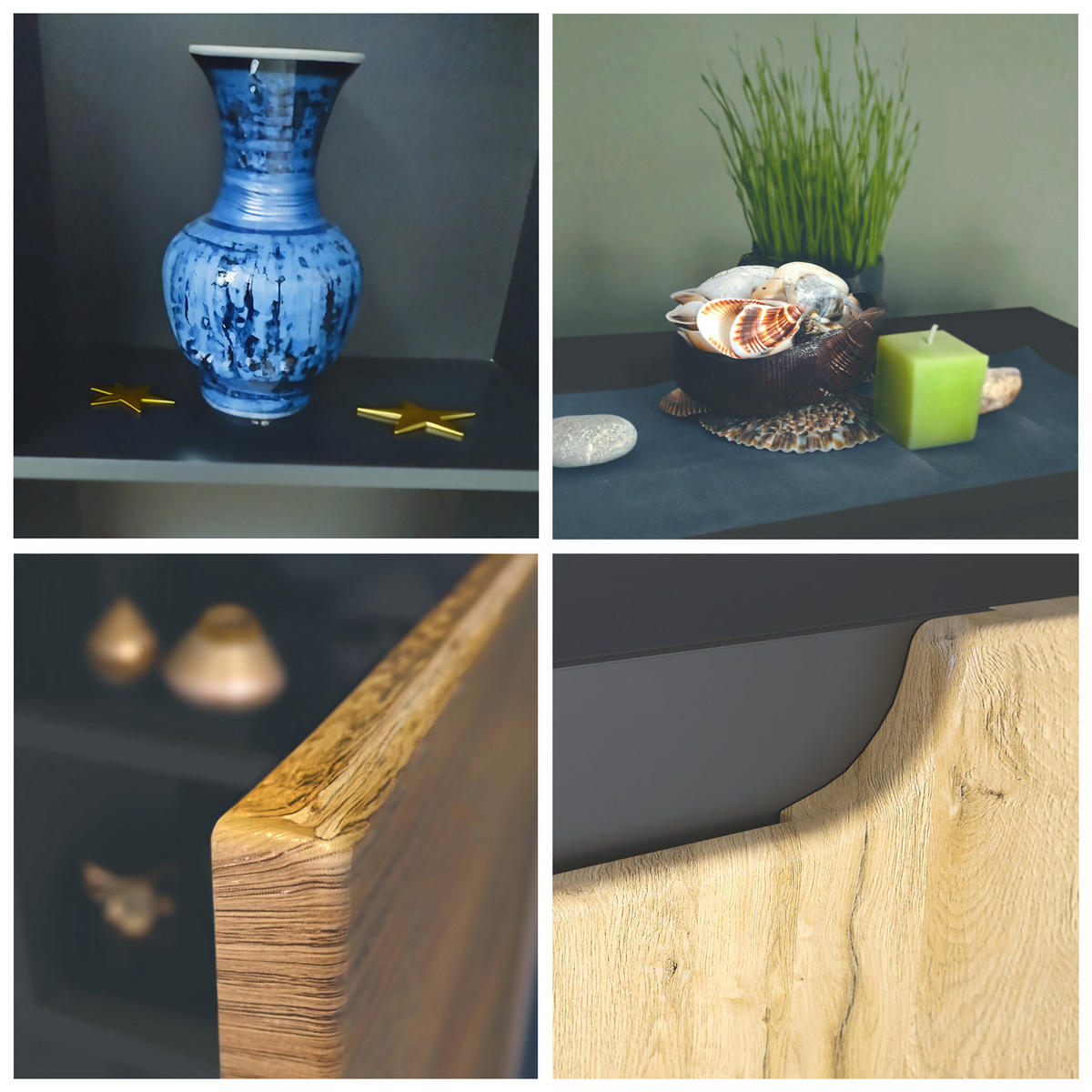 KOMMODE Sylt Eiche Wotan - Eiche Wotan, Holzwerkstoff (92.5/83.5/35cm) - Vladon
