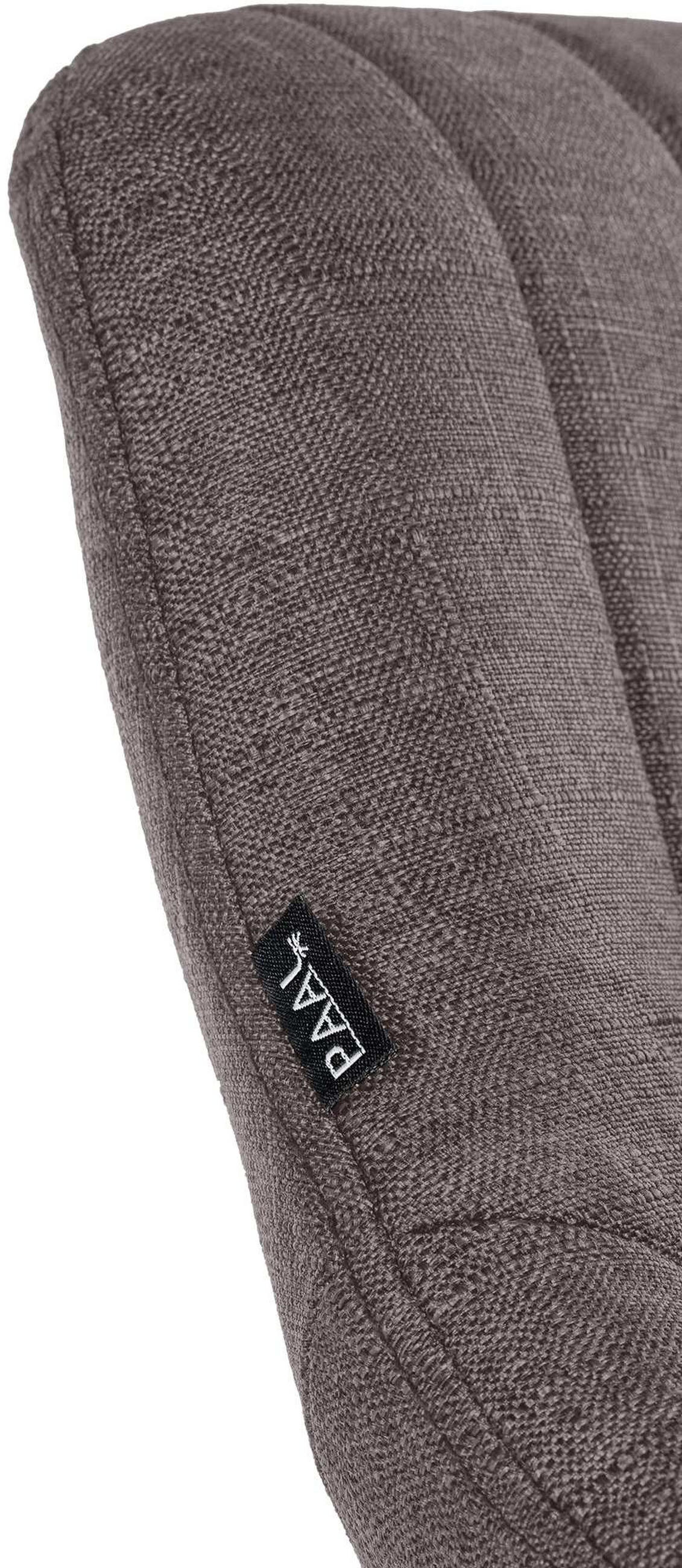 BARHOCKER Stoff Dunkelgrau - Dunkelgrau/Schwarz, Textil/Metall (46.5/85/48cm) - CLP