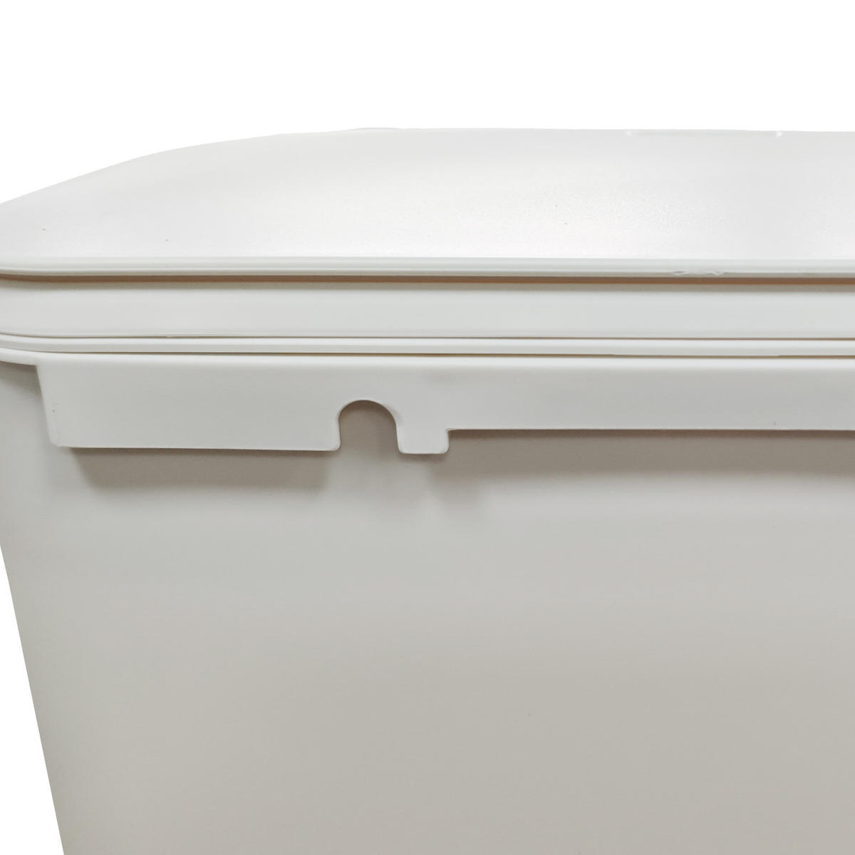 KÜCHENMÜLLEIMER 9L - Weiß, Kunststoff (26/28.5/15.5cm) - Relaxdays