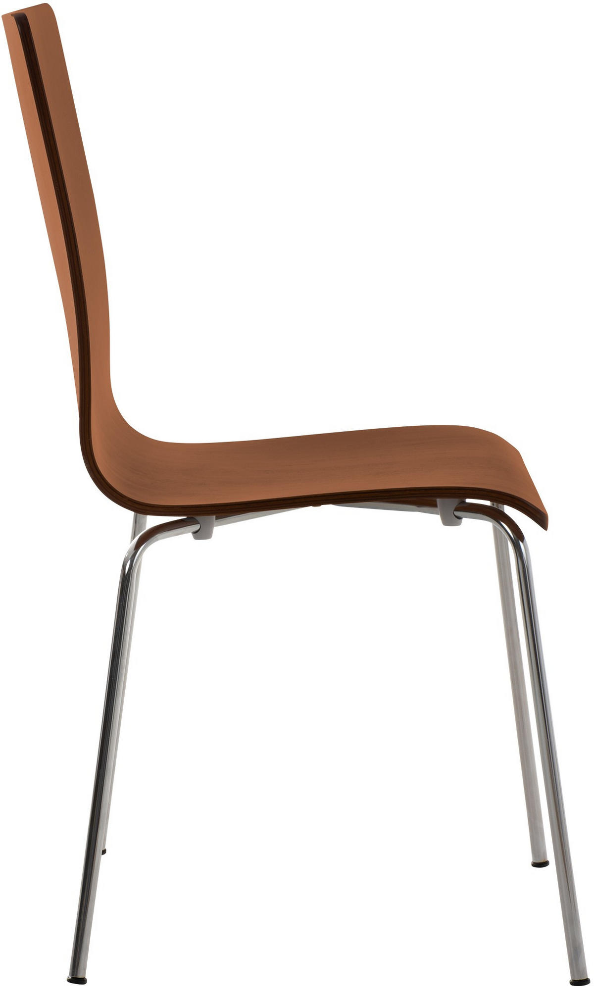 BESUCHERSTUHL PEPE 87x43x47 cm Braun Holz Metall - Braun, Metall (43/87/47cm) - DELUKE
