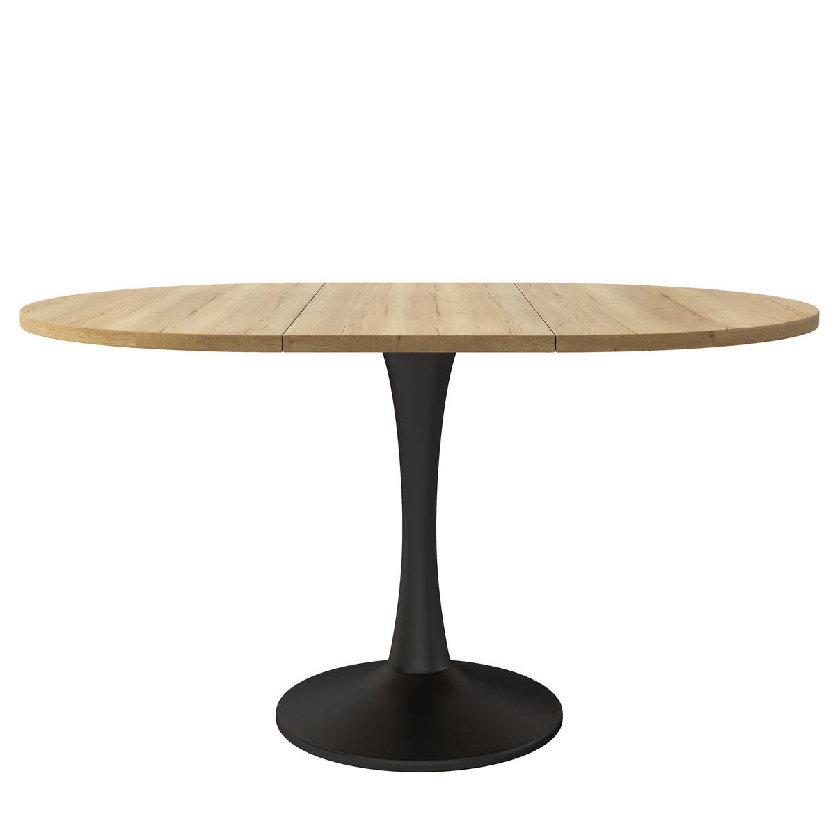 AUSZIEHTISCH Oval 100/140x100x75cm Eiche - Eichefarben, Holzwerkstoff (100/140/75cm) - FLIEKS
