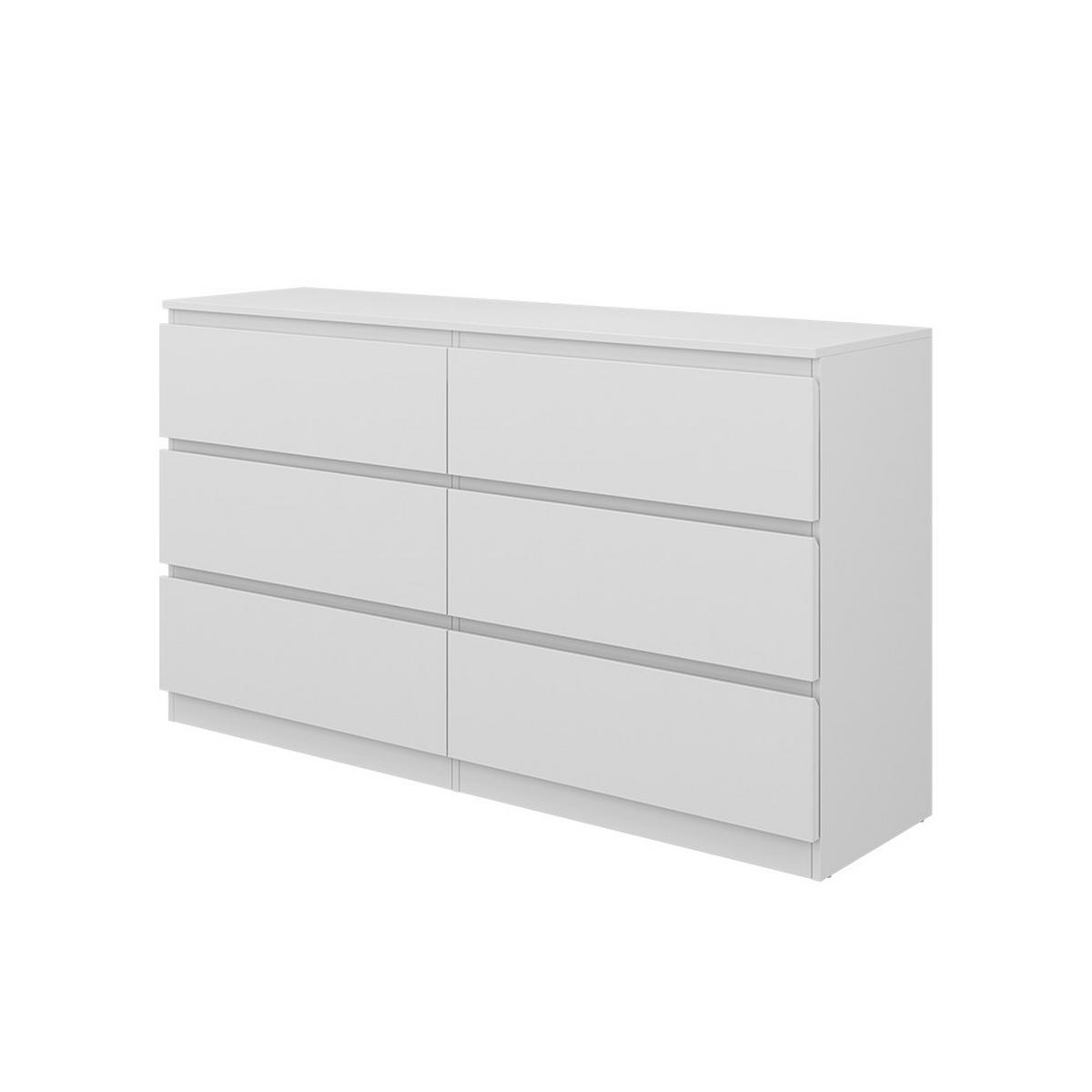 KOMMODE Calisto Weiß 138 x 78.5 cm - Weiß, Holzwerkstoff (39/78.5/138cm) - Vicco