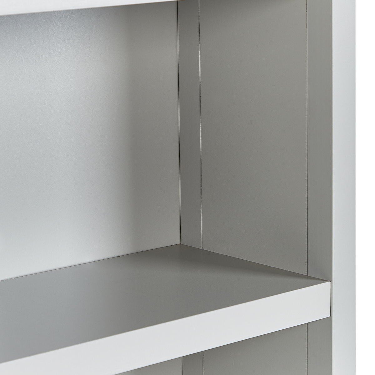 REGAL 4 Fächer Clio - Grau, Holzwerkstoff (72/180/35cm) - Beliani