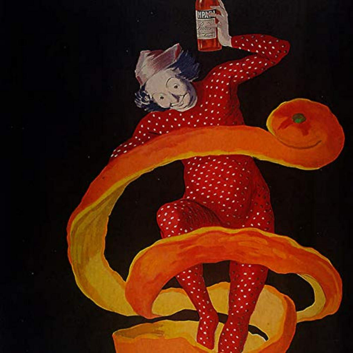 POSTER Set mit 4 Jahrgang Alkohol Plakate Campari, Cinzano, Cognac A4 Rahmenlos - Klar, Papier (29.7/3cm) - Nacnic