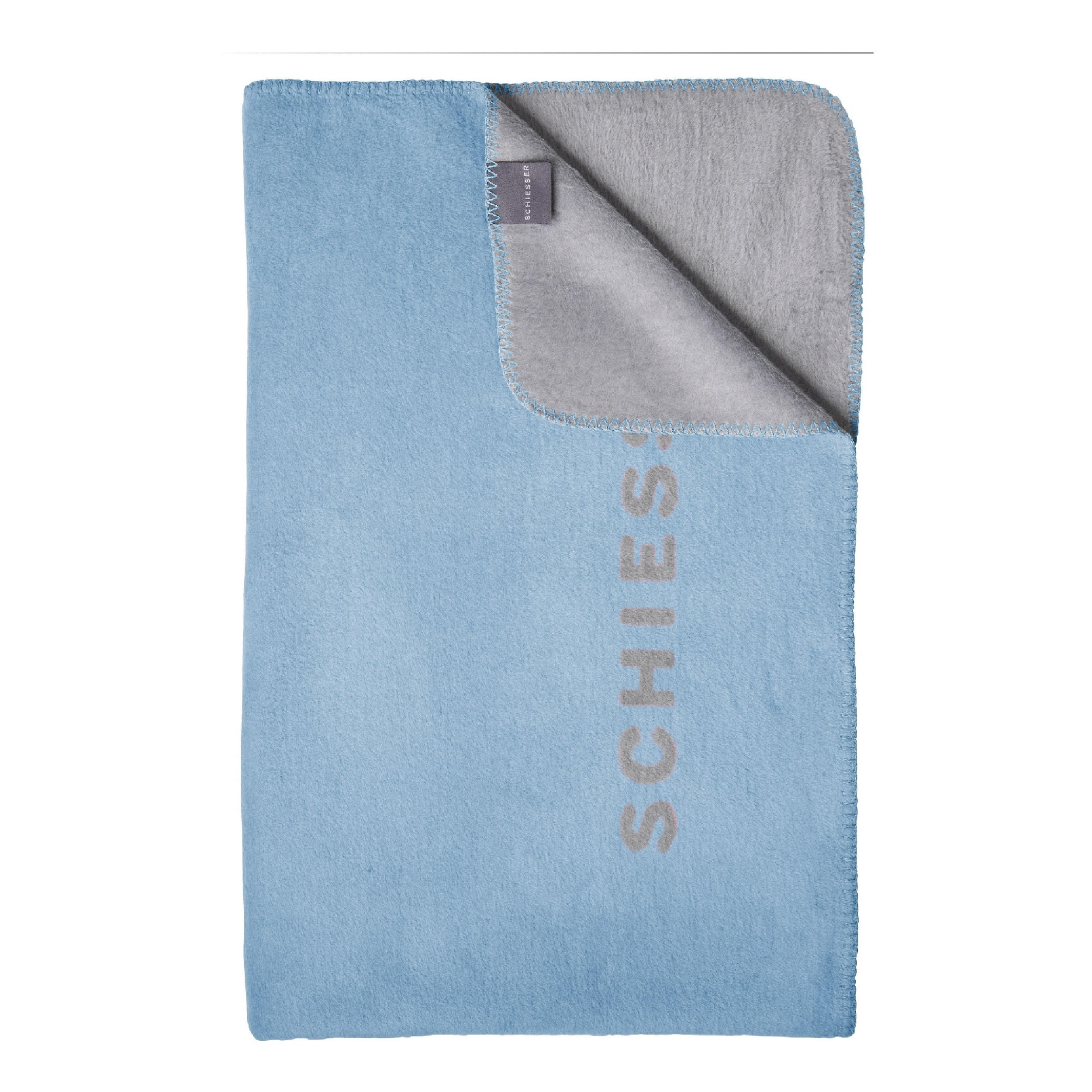 WOHNDECKE Klara - 150 x 200 cm - Hellblau - Hellblau, Textil (150/200cm) - SCHIESSER