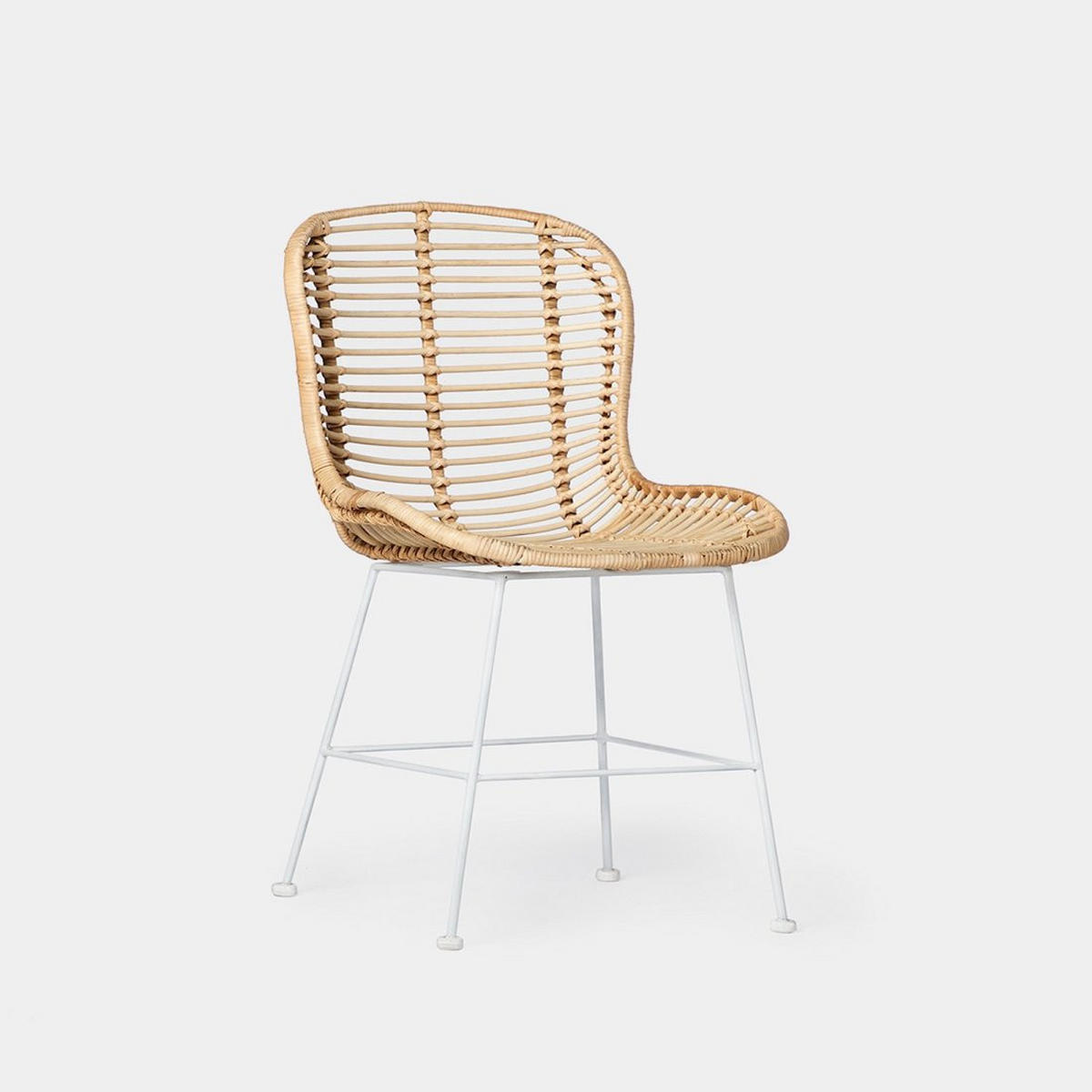 STUHL FÜR DRAUSSEN Leo Natürlich 47 cm x 86 cm - Naturfarben, Naturmaterialien (47/86/57cm) - Klast Home