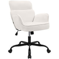 DREHSTUHL Samt Creme - Creme/Schwarz, Textil (62/86/68cm) - CLP