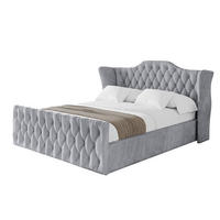 POLSTERBETT mit Bettkasten, Fußteil und Lattenrost, Boxbett ohne Matratze - ZORAN-Z 180x200 Hellgrau - Hellgrau, Holzwerkstoff/Textil (180/200cm) - ALTDECOR