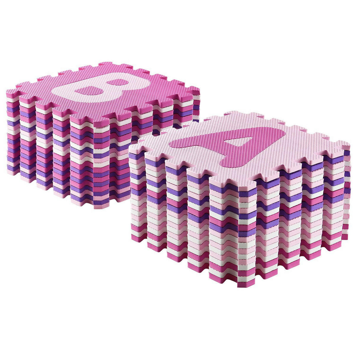 KINDER PUZZLEMATTE Juna (36 Teile) - Rosa, Kunststoff (189/1/189cm) - Juskys