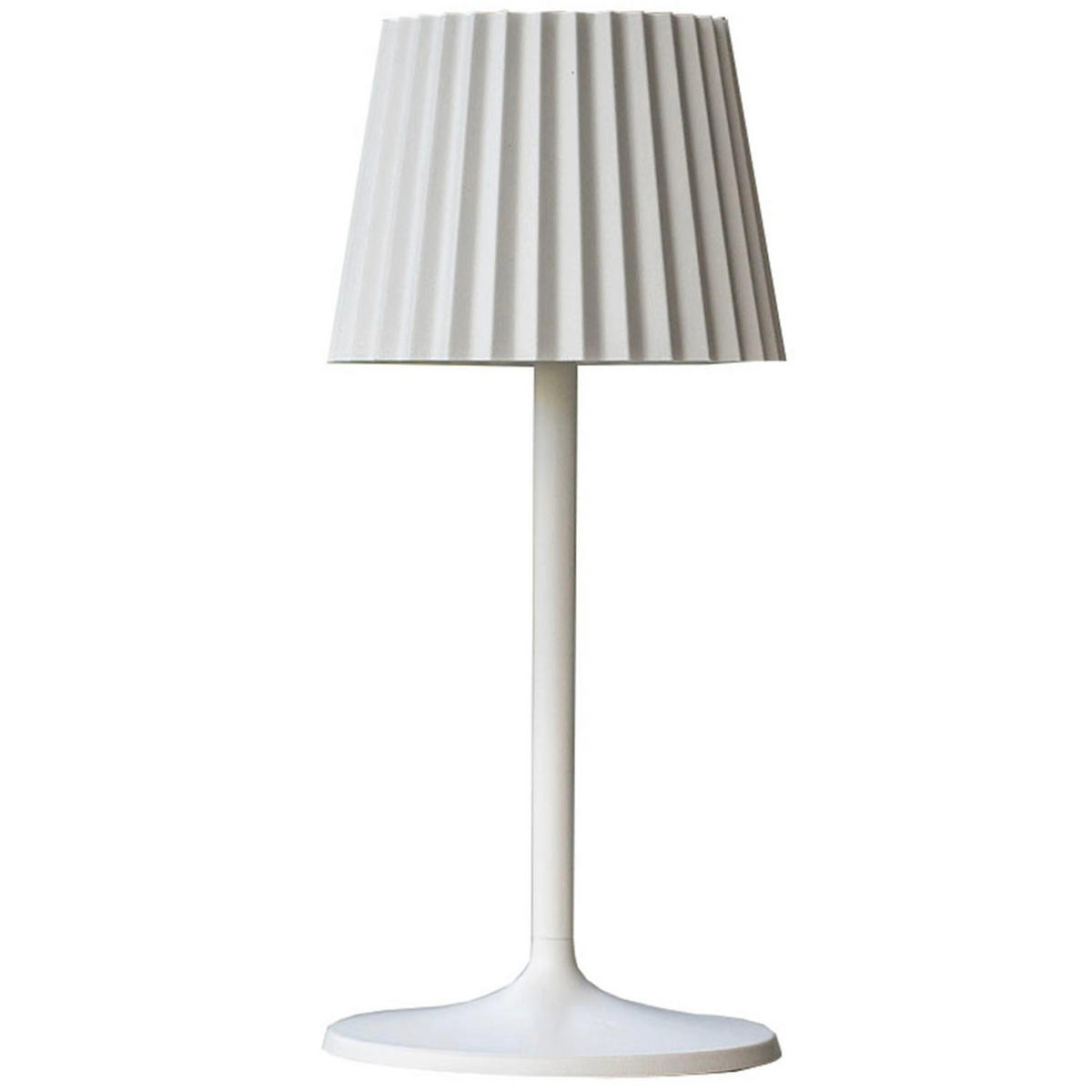 LED-TISCHLAMPE ABBY weiß - Weiß, Metall (13.5/13.5/30cm) - Lumisky