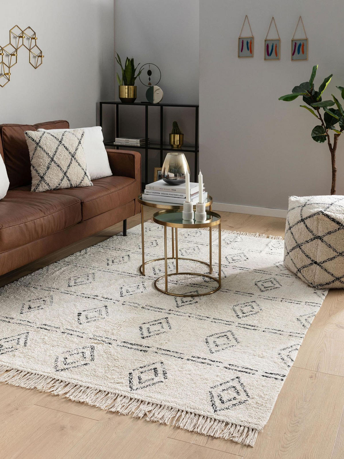 BAUMWOLLTEPPICH waschbar Naomi Cream 160x230 cm - Beige, Textil (160/1cm) - KUNSTLOFT